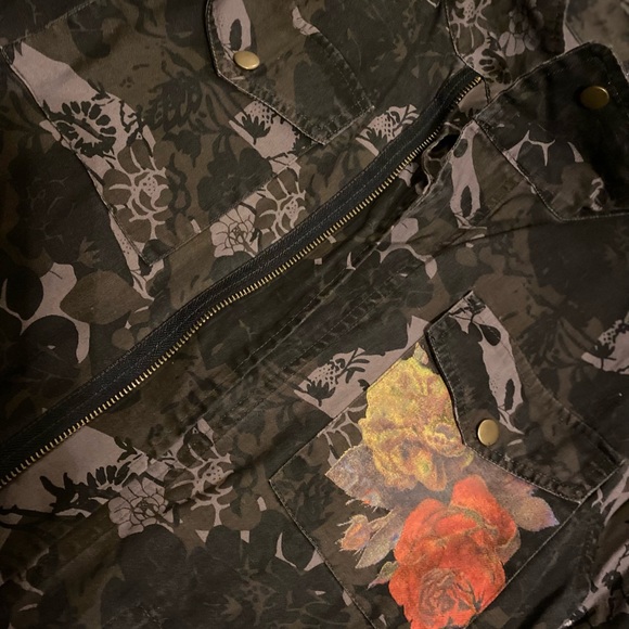 Ya Ya Club camouflage Floral Button Down Jacket - Picture 4 of 10